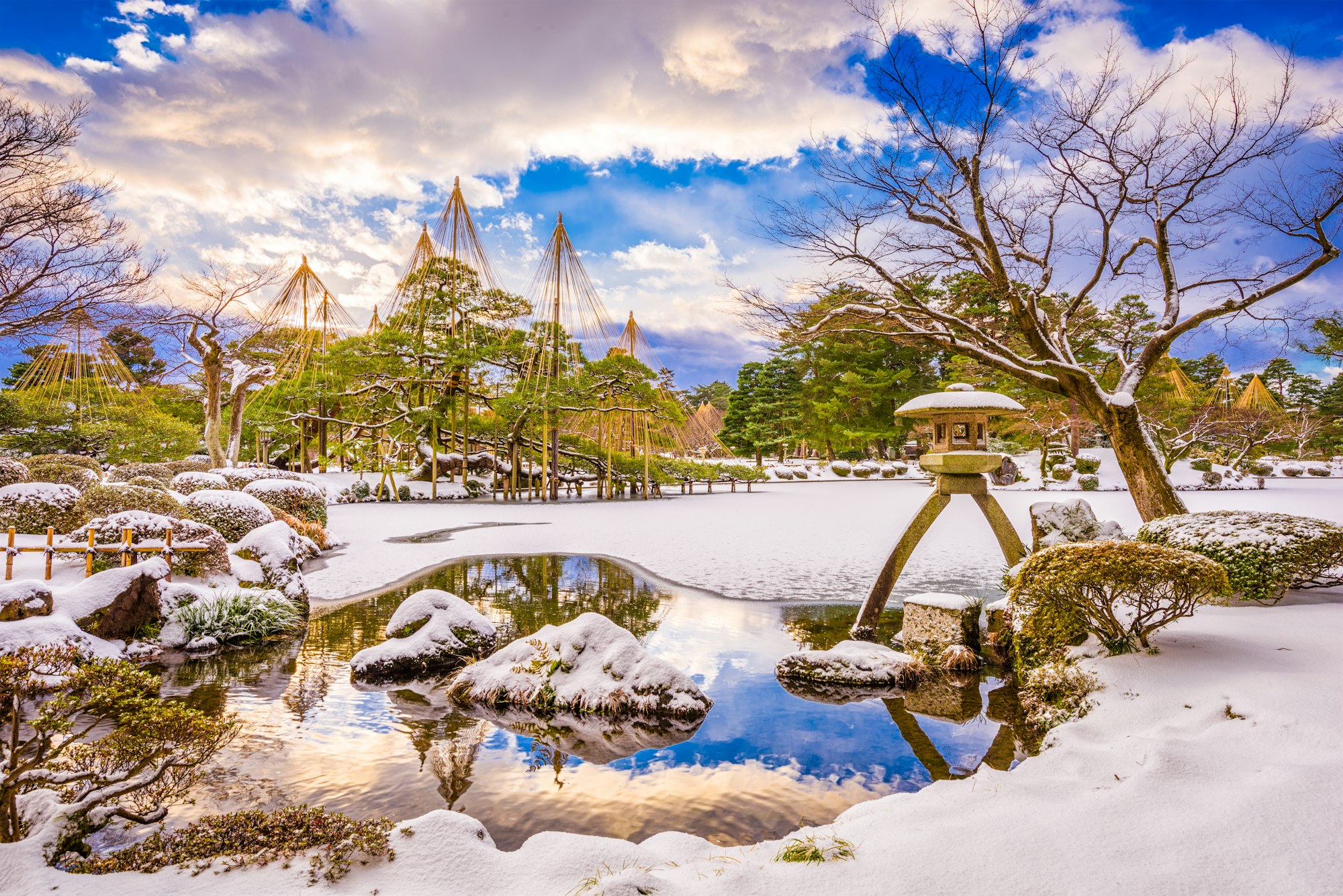 Kanazawa, Japan Winter Gardens